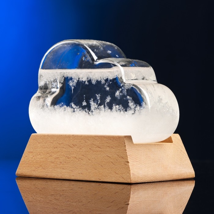 Барометр - штормгласс Барометр - штормгласс "Облачко" 11х7х4см, МИКС