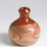 Ваза для сухоцветов &laquo;Кута&raquo;, 10&times;10&times;10 см, дерево джати, коричневая