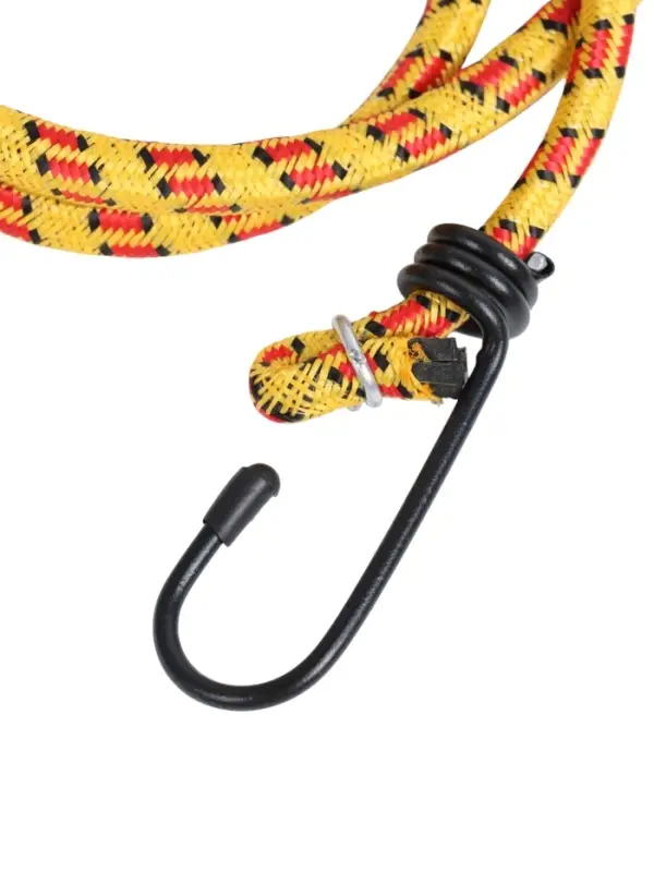 Резинка для крепления багажа TORSO, 80 см, d=8 мм, металлические крючки, МИКС, набор 2 шт.