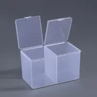 Контейнер для хранения мелочей, 2 секции, 6.7&times;12.5&times;7.5 см, МИКС
