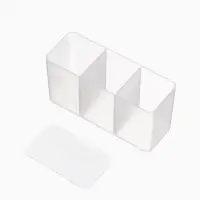Набор органайзеров для мелочей и косметики 4 шт. 8&times;3&times;4 см, прозрачно-белый