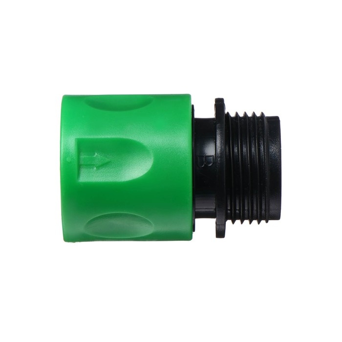 Коннектор, наружная резьба 3/4 Коннектор, наружная резьба 3/4", быстросъёмное соединение, пластик, Greengo