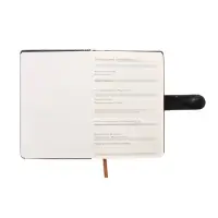 Ежедневник недатированный формат А5, с хлястиком, 112л, линия, пвх, Классика Черный Ежедневник недатированный формат А5, с хлястиком, 112л, линия, пвх, Классика Черный