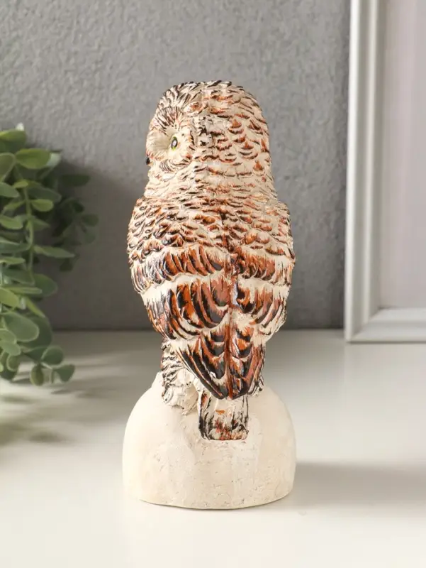 Фигурка гипс &laquo;Сова на камне&raquo;, 18&times;10 см, мультиколор