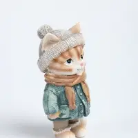 Фигурка полистоун &laquo;Полосатый котик&raquo; 5.5&times;4.5&times;10 см