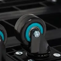Тележка складная с раздвижной платформой, для перевозки грузов, нагрузка до 100 кг, телескопическая ручка, пластик, Greengo
