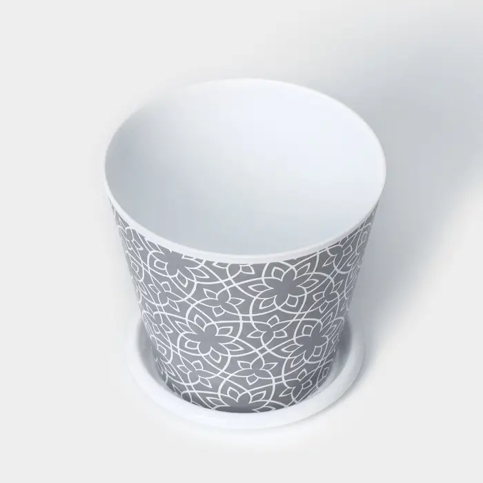 Горшок для цветов Доляна «Кракле», 800 мл, цвет серый Горшок для цветов Доляна «Кракле», 800 мл, цвет серый