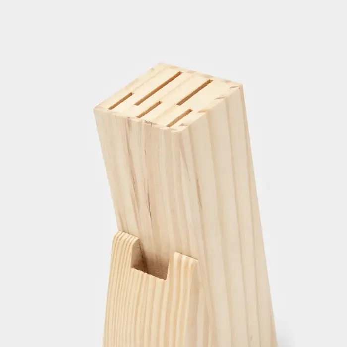 Подставка для ножей Доляна, 11&times;6&times;20 см, дерево