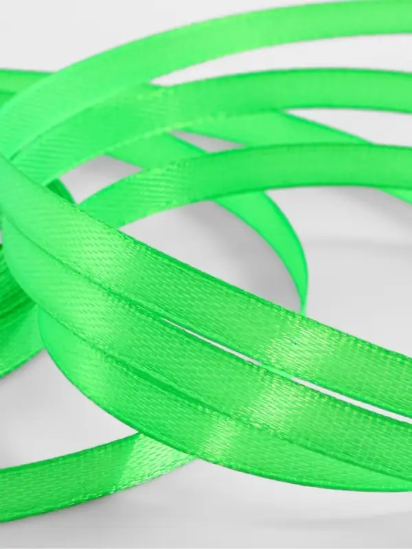 Лента атласная, 6 мм, 23±1 м, зелёная №52 Лента атласная, 6 мм, 23±1 м, зелёная №52