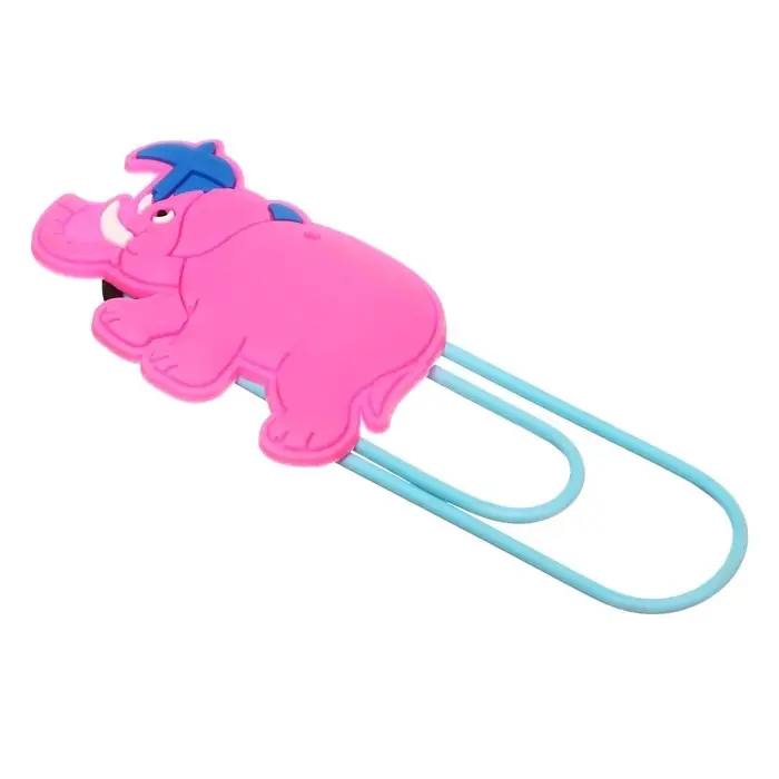 Закладка-скрепка большая «Слон», 11 см, МИКС Закладка-скрепка большая «Слон», 11 см, МИКС