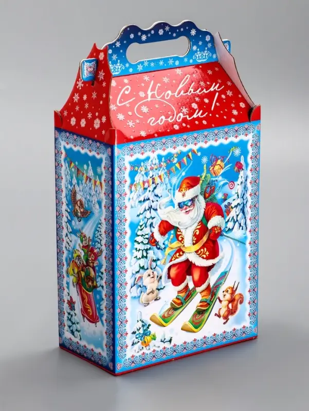 Подарочная новогодняя коробка &laquo;Олимпиада&raquo;, для сладких подарков, 17.8&times;10&times;32.5 см