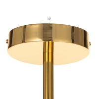 Люстра 1176/GD/16 G4 20Вт золото 105х18х18 см BayerLux