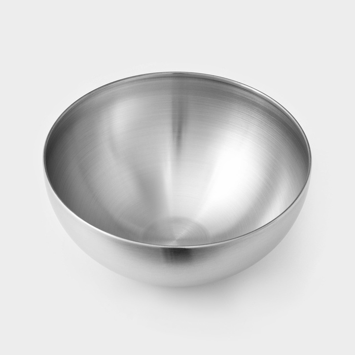 Миска-салатник Sphere, 1,9 л, d=20 см, нержавеющая сталь, серебряная Миска-салатник Sphere, 1,9 л, d=20 см, нержавеющая сталь, серебряная