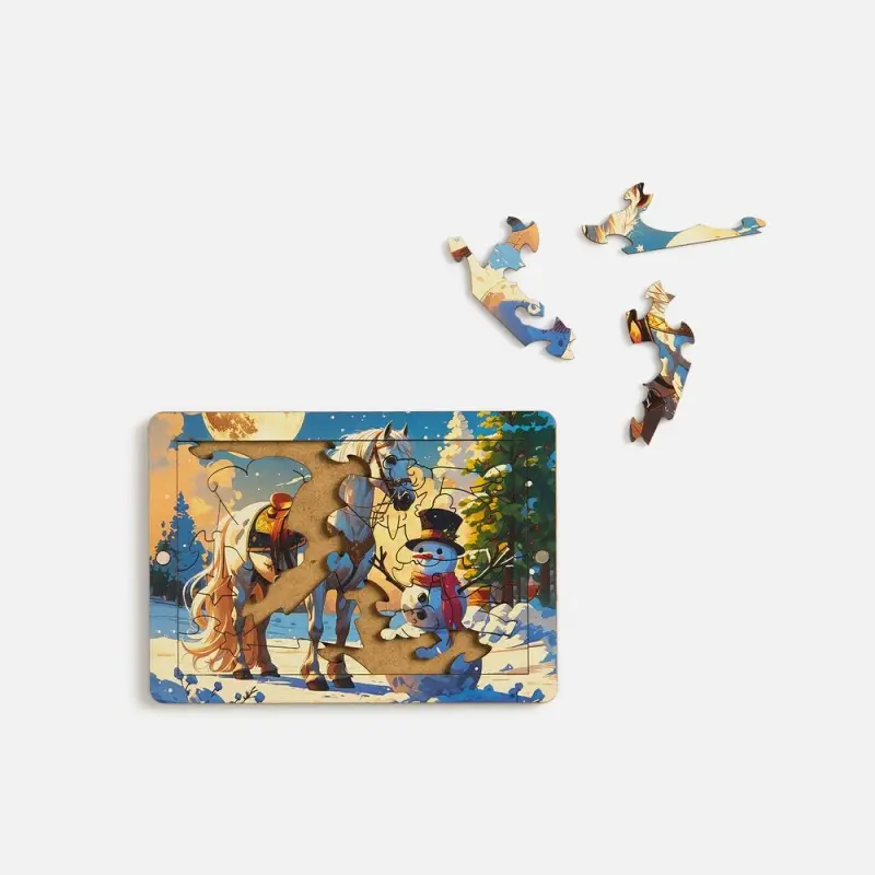 Деревянный пазл с крышкой PuzzleBox на заказ Деревянный пазл с крышкой PuzzleBox на заказ