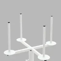 Стойка для пакетов, 60&times;61.3&times;100 см, d=1.2 см, белая