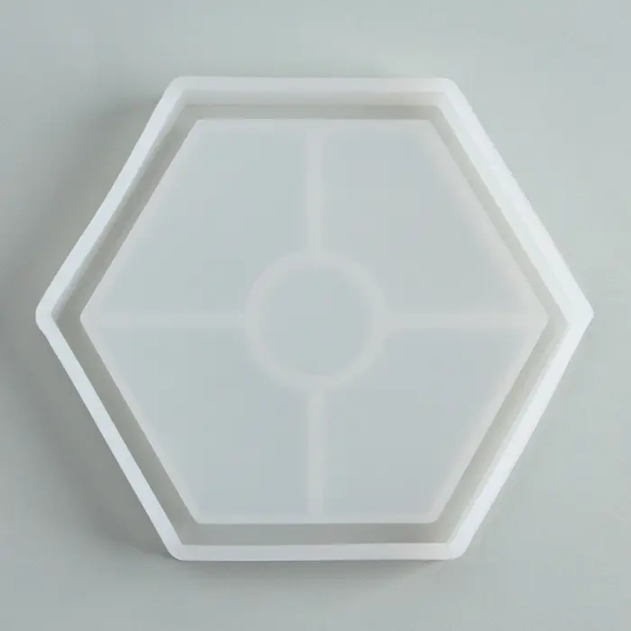 Подставка из гипса. Набор для создания поддона с красками «Шестиугольник»