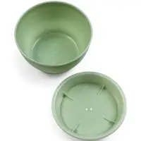 Горшок для цветов с поддоном 0,5 л d12,5см h7 см "Фиалочка" зеленый перламутр Горшок для цветов с поддоном 0,5 л d12,5см h7 см "Фиалочка" зеленый перламутр