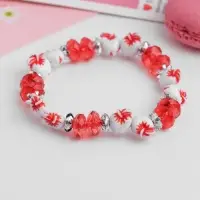 Браслет из бусин &laquo;Выбражулька. Яблочки&raquo;, d=6 см, красный