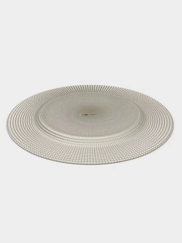 Тарелка подстановочная WY, d=33 см, стекло, золотистая