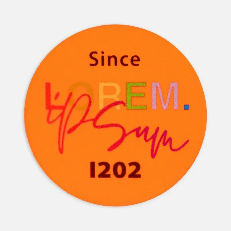 Наклейка тканевая Lunga Round, M, оранжевый неон Наклейка тканевая Lunga Round, M, оранжевый неон