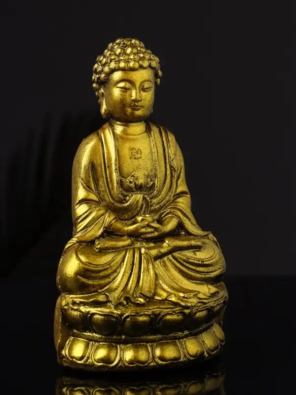 Фигура  Фигура "Будда" 15х9 см, золото