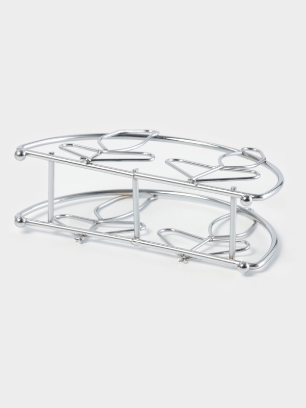 Салфетница Доляна «Розы», хром