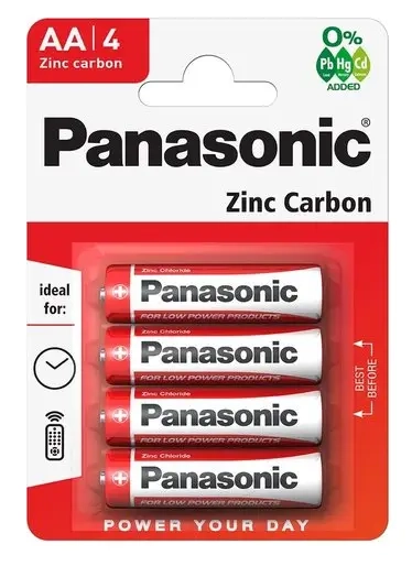 Батарейка Panasonic R6 AA BL4 Zinc Carbon 1.5V Батарейка Panasonic R6 AA BL4 Zinc Carbon 1.5V