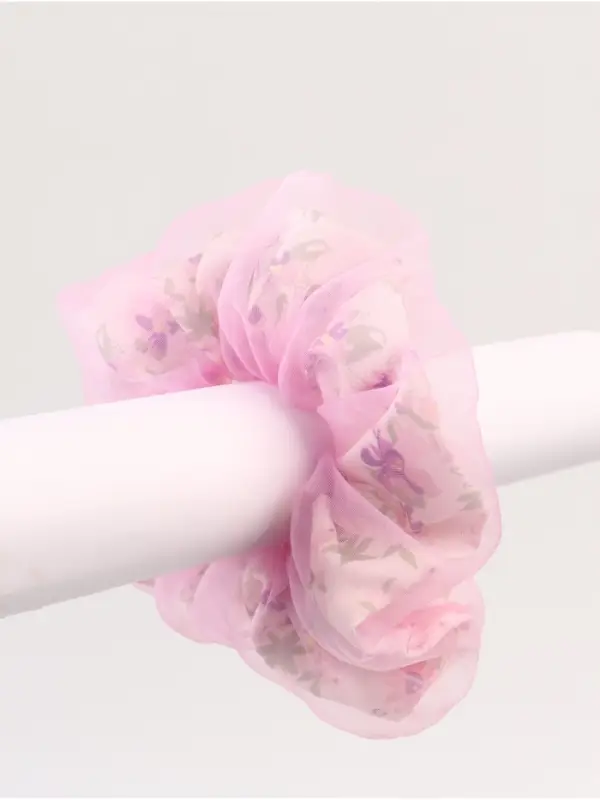 Резинка для волос «Цветы» сиреневая, Холодное сердце