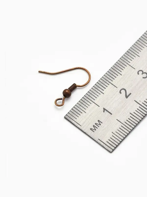 Швензы для сережек-крючки с бусиной (набор 5 пар), бронз Швензы для сережек-крючки с бусиной (набор 5 пар), бронз