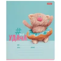 Тетрадь 18л лин Hatber "Кофейные коты", на скобе, скругл углы, 60-65г/м&sup2; 5В МИКС