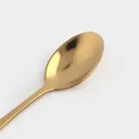 Ложка чайная Magistro Wings, длина 14 см, нержавеющая сталь, золотистая