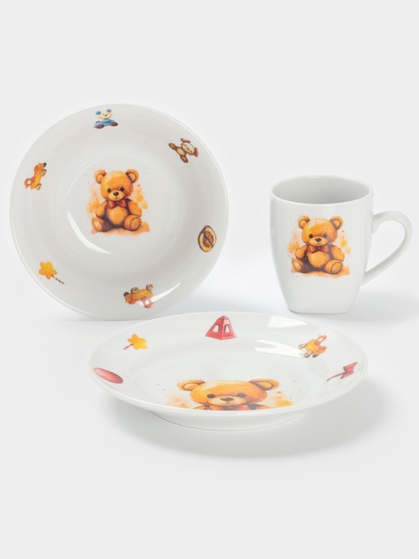 Набор посуды 3 предм. Мишутка И. у. Набор посуды 3 предм. Мишутка И. у.