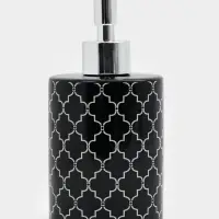 Дозатор для мыла Доляна &laquo;Марокко&raquo;, 380 мл, чёрный