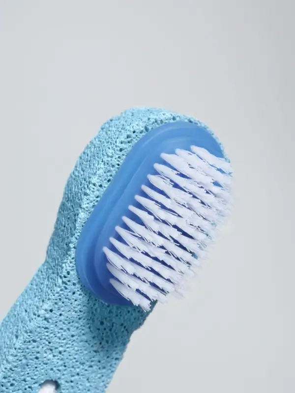 Пемза для педикюра с щёткой, с подвесом, 11 см, в коробке, МИКС