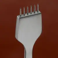 Набор строчных игольчатых пробойников для кожи, 3 шт., шаг=4 мм
