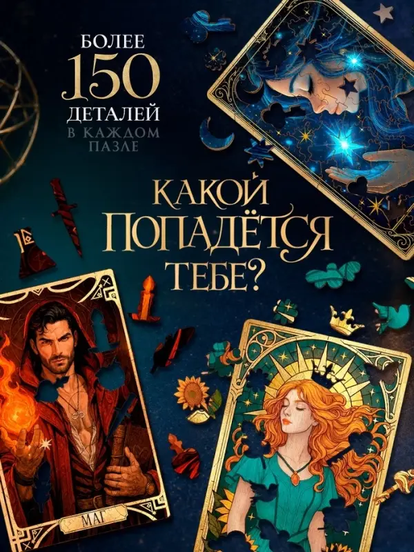 Деревянный секретный пазл &laquo;Таро. Старшие арканы&raquo;, МИКС