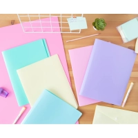 Папка файловая на 60 файлов Attache Акварель А4, плтн 350мкм, розовая