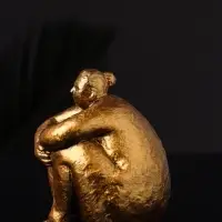 Фигурка гипс &laquo;Дама&raquo;, 9&times;8&times;8 см, под бронзу