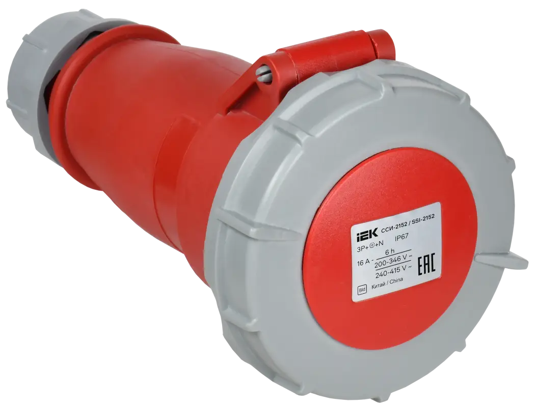 Розетка переносная ССИ-2152 16А 6ч 380В 3P+PE+N IP67 IEK