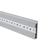 Плинтус напольный прямоугольный &laquo;Идеал. Дюра&raquo;, 2200&times;80 мм, цвет 002 светло-серый