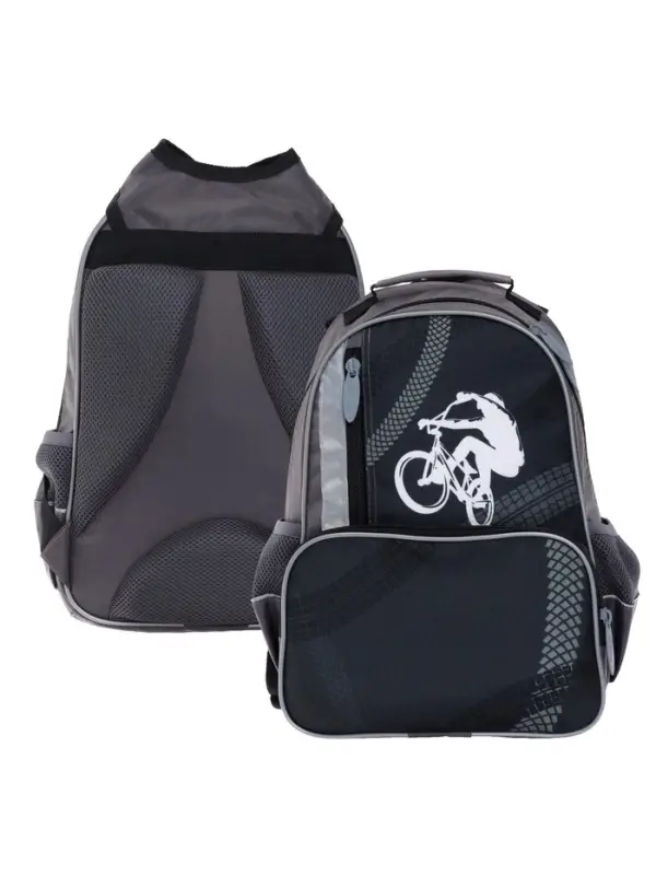 Рюкзак школьный, эргономичная спинка, 37&times;26&times;13 см &laquo;Велосипед&raquo;