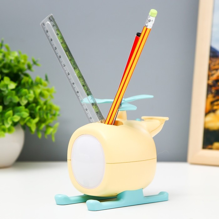 Ночник Ночник "Вертолёт" LED 1,5Вт USB АКБ МИКС 12х8х10,5 см RISALUX