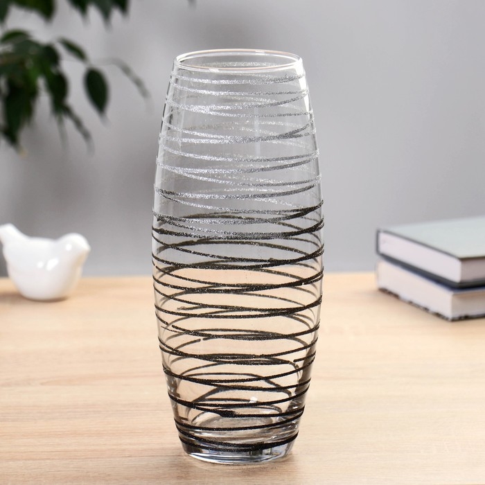 Ваза  Ваза "Круиз серебро" d=7,5см, h=26см, v=1,8л