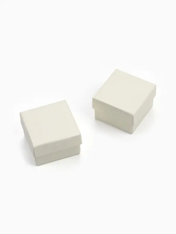Коробочка подарочная под кольцо/серьги/серьги «Минимал», 5×5 см (размер полезной части 4.5×4.5 см), белая, вставка белая