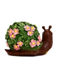 Садовая фигура из полистоуна &laquo;Улитка резная&raquo;, 20&times;11&times;12 см