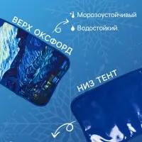 Ледянка &laquo;Звёздная ночь&raquo; Snow Cat, 90&times;40 см, толщина 1 см