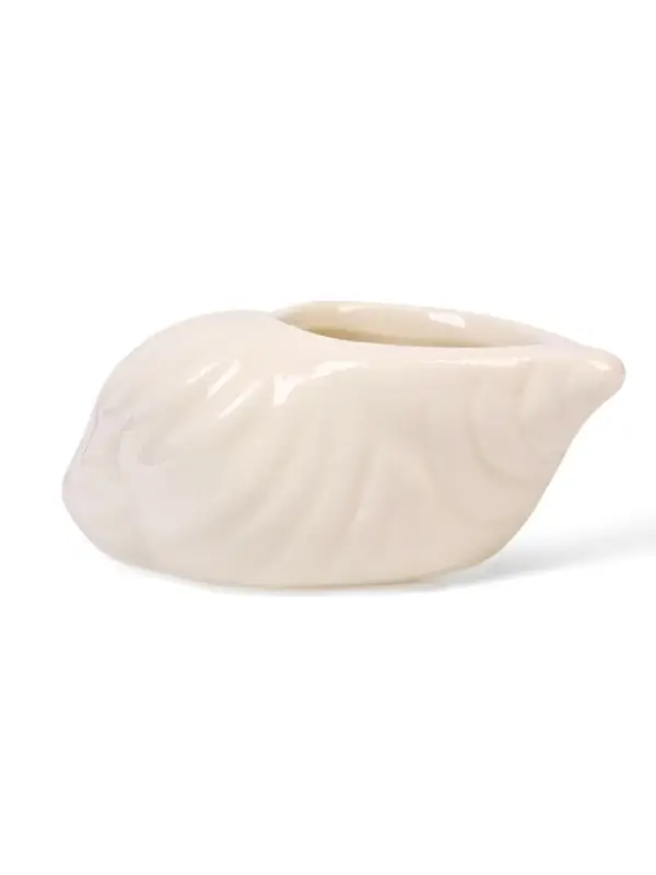 Декоративный горшок для цветов &laquo;Ракушка&raquo;, керамический, белый, набор 6 шт.