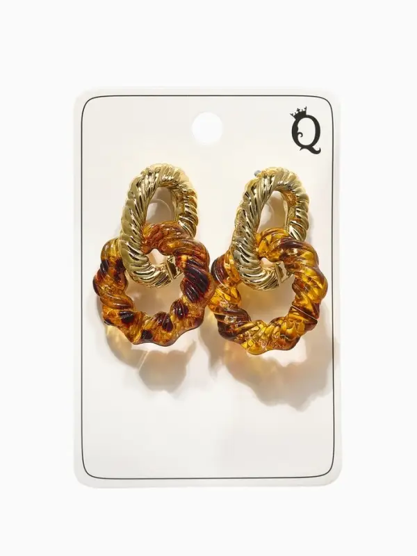 Серьги ассорти &laquo;Леопард&raquo;, крученые, цветной в серебре