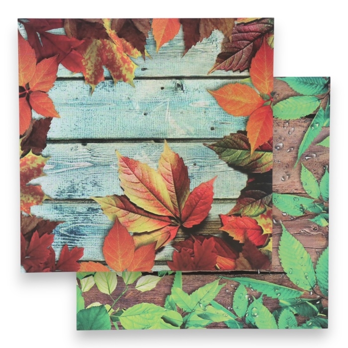 Фотофон двусторонний картон плотность 350 гр Фотофон двусторонний картон плотность 350 гр "Осенние листья" 50х50 см