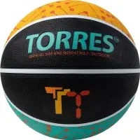 Мяч баскетбольный TORRES TT B02127, р. 7, резина, нейлон. корд, бутиловая камера